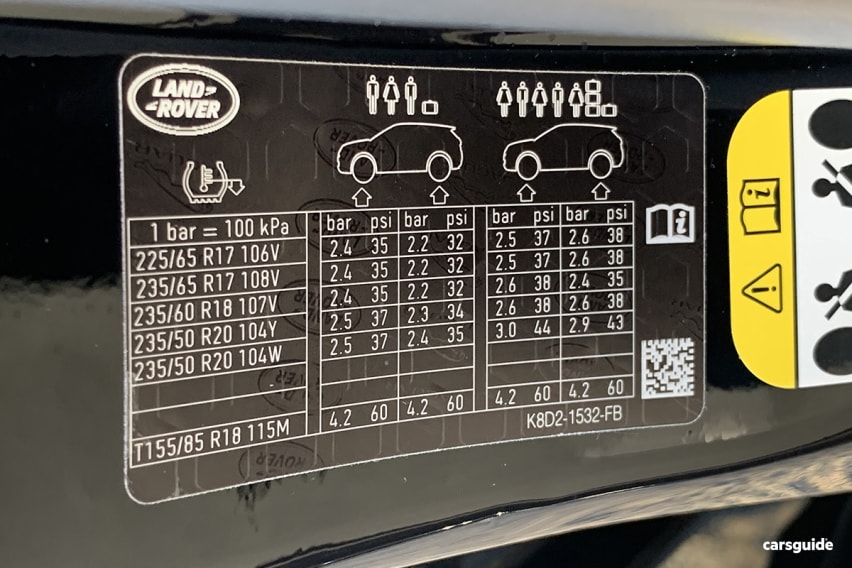 Tire shop pressure range